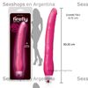 Vibrador fluorescente con suave textura y 30 cm